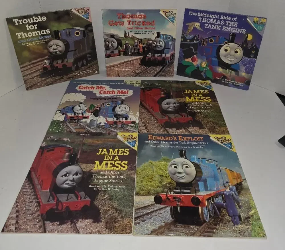Vintage 90s Thomas the Tank Engine Train Book lot of 7